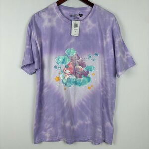 NWT Hot Topic Care Bears and Sanrio Tie Dye T-shirt